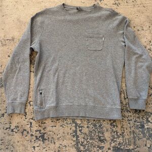 Vuori Men's Heather Gray Crewneck Sweater